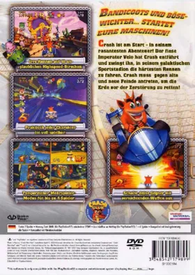 Crash Bandicoot - Bakusou! Nitro Kart (Japan) box cover back